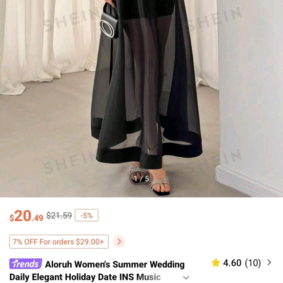 Beautiful evening dress, can be dressed up or down - Picture 3 of 3